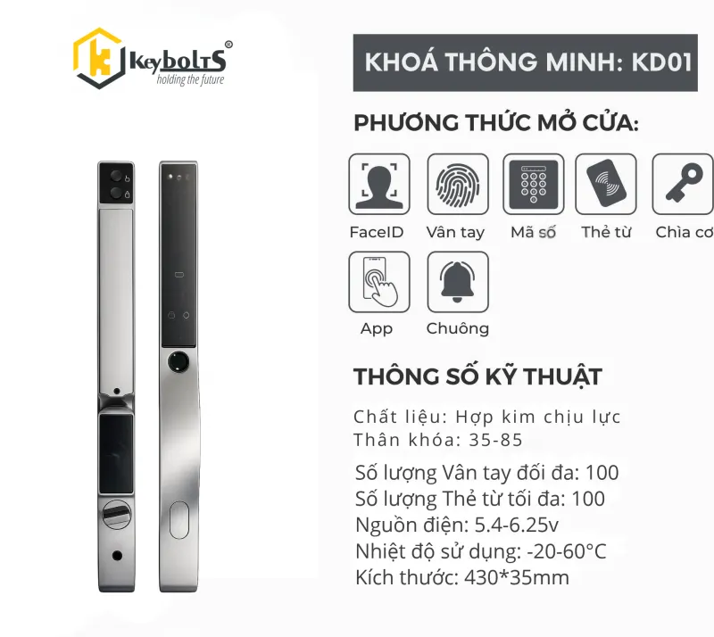 Khóa thông minh keybolts KD01