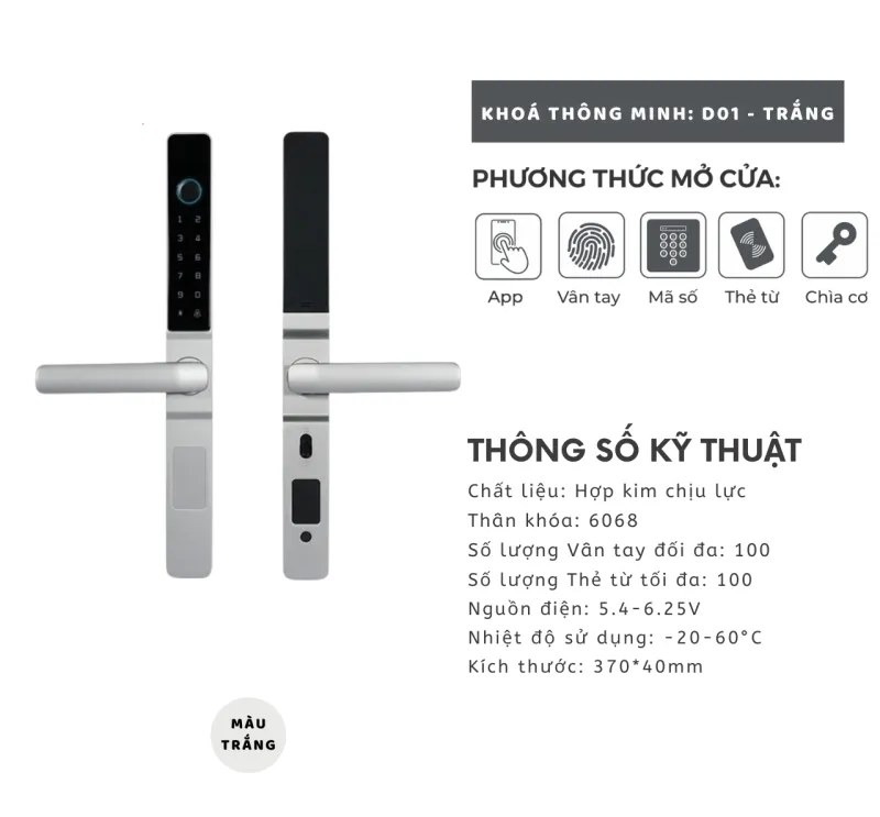 Khóa Thông Minh Keybolts D01