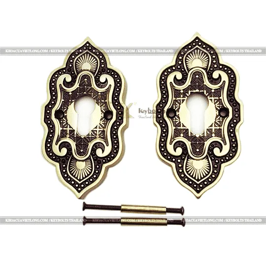 Khóa Cửa Âm Cửa Lùa Đồng Mạ Vàng TH55-DSF