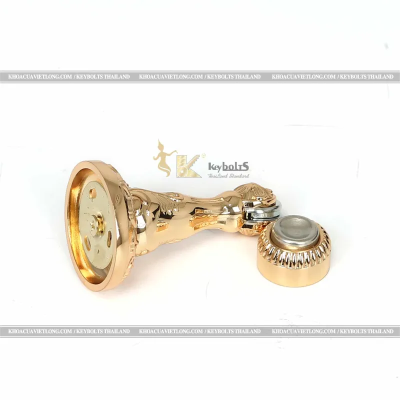 Chặn Cửa/Hít Cửa Đồng Mạ Vàng 24K