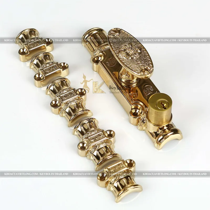 CREMONE Cửa Đi Đồng Mạ Vàng KB CX2 PVD-M