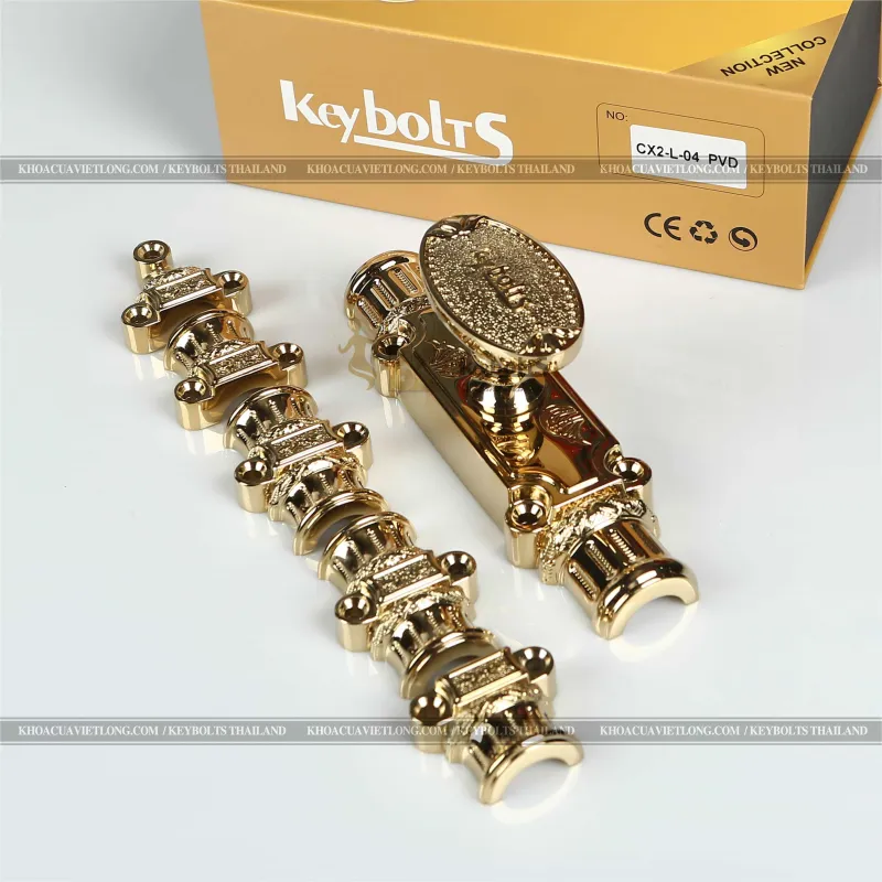 CREMONE Cửa Sổ Đồng Mạ Vàng KB CXK1 DSF-S