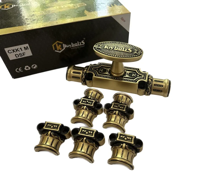 CREMONE Gập Cửa Sổ Đồng Mạ Vàng KB CX2 PVD-S