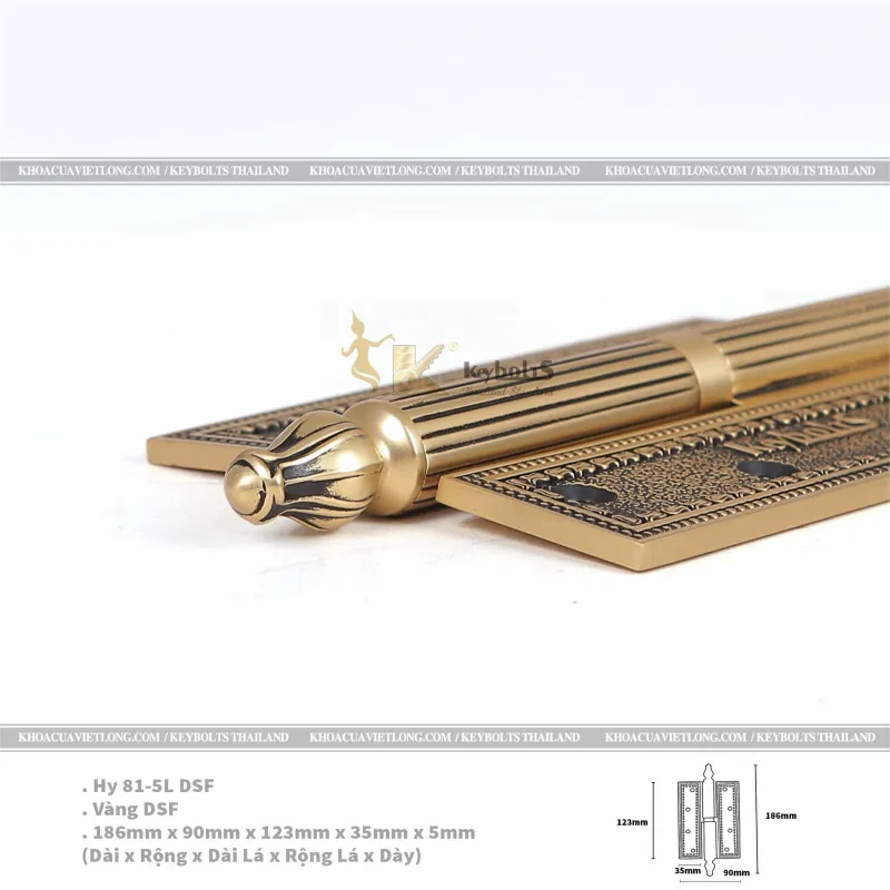 Bản Lề Đồng Lá KB 818 DSF