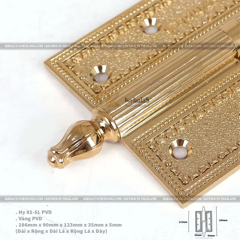 Bản Lề Đồng Cối KB 815 PVD