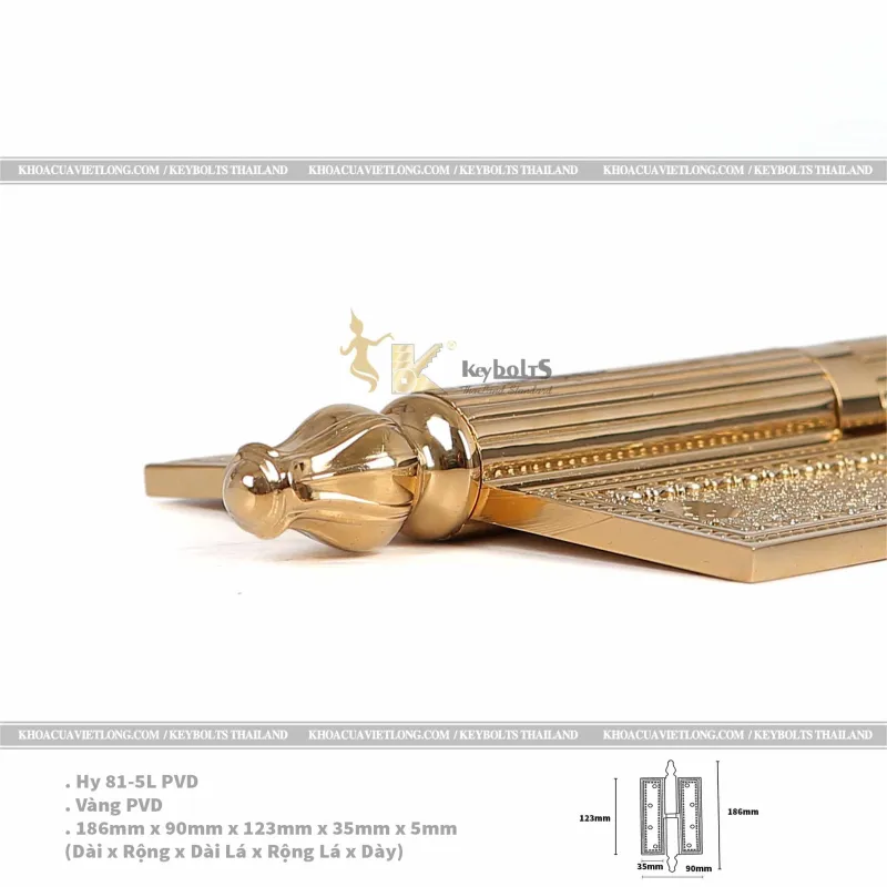 Bản Lề Đồng Cối KB 815 PVD