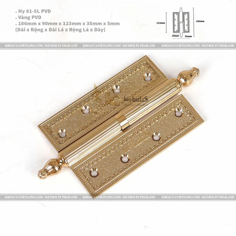 Bản Lề Đồng Cối KB 815 PVD