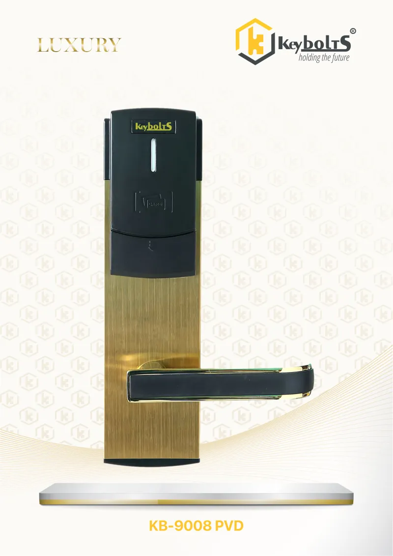 Khóa Thẻ Từ Khách Sạn KB-9008 PVD