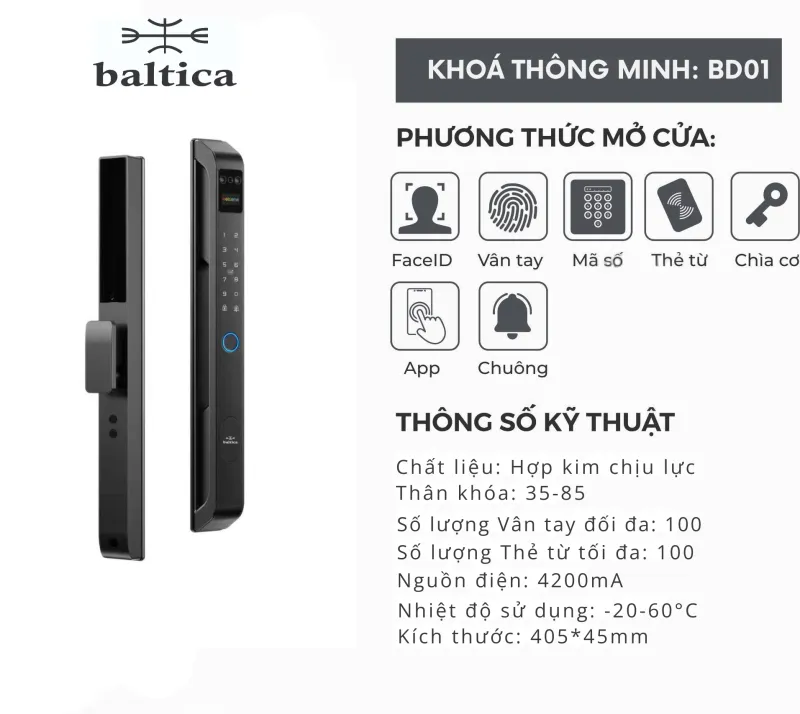 Khóa thông minh baltica BD01
