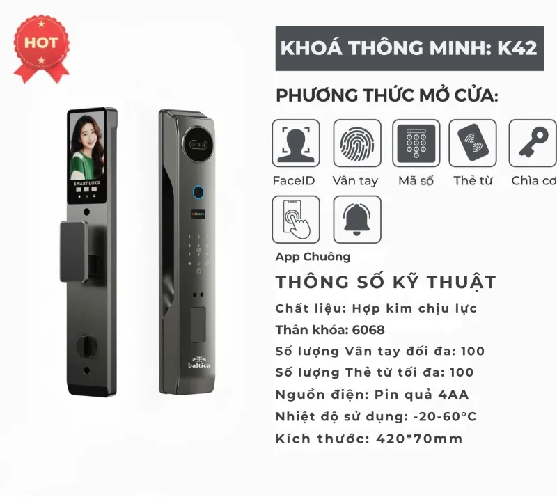 Khóa Thông Minh baltica K42