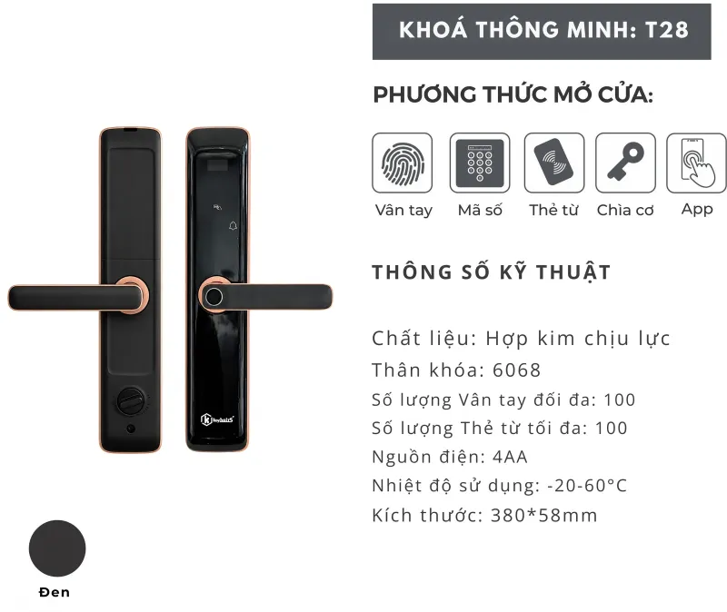 Khóa cửa cao cấp Keybolts